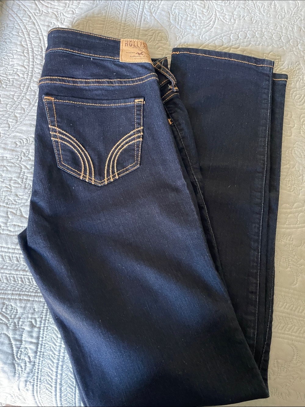 Hollister Women's Dark Indigo Skinny Jeans